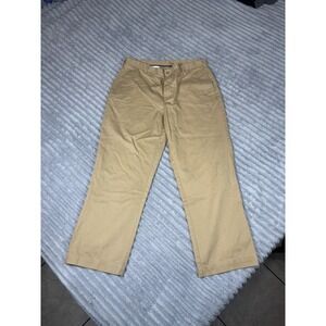 Lyle & Scott 38 x 30 Khaki Flat Front Chino PantsUsed